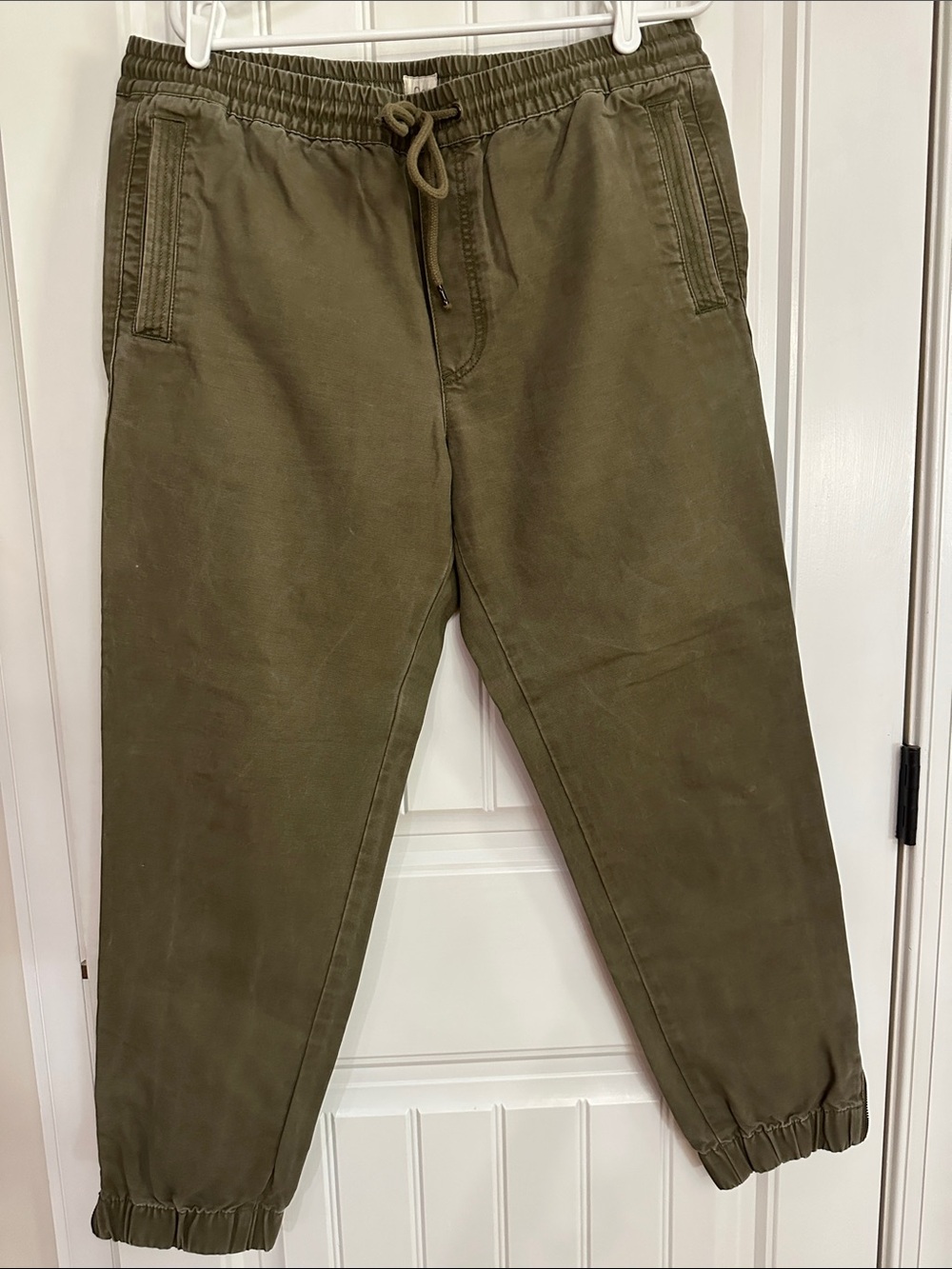 Gap Men's Olive Green Drawstring Jogger Pants large